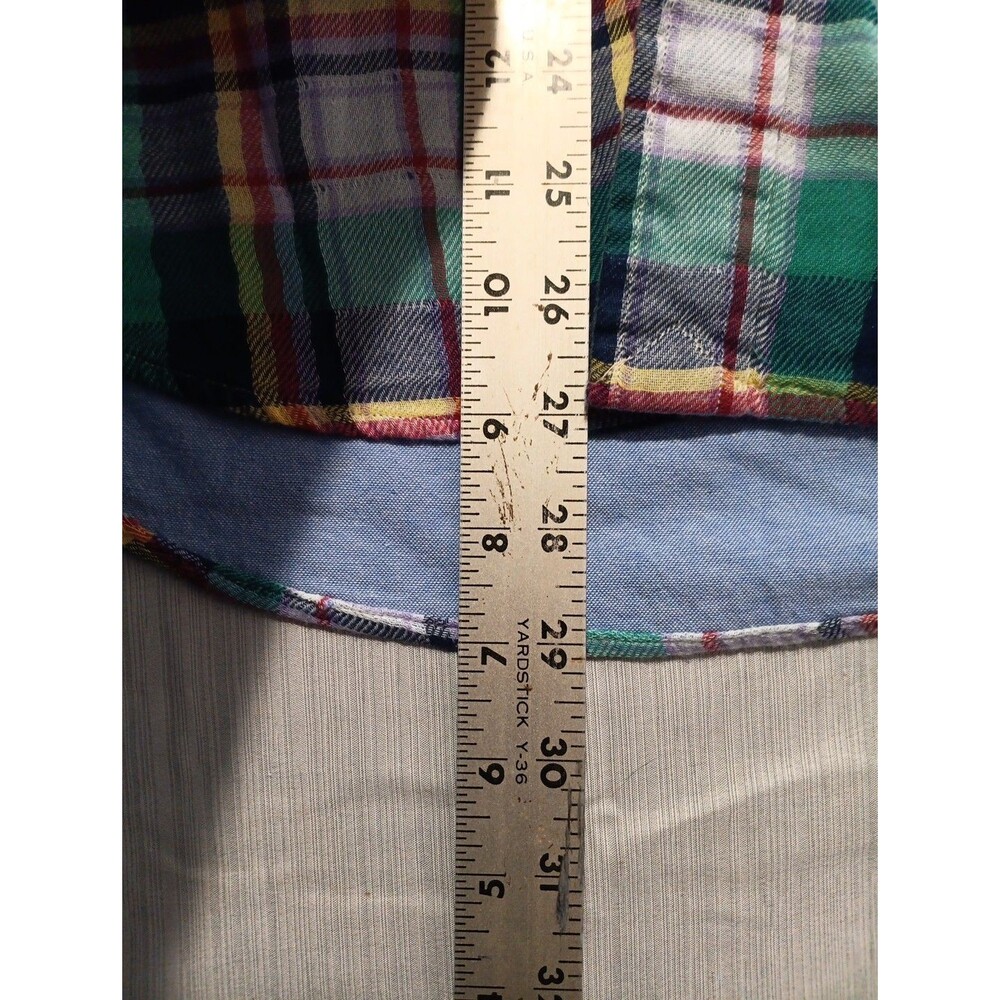 Polo Ralph Lauren Shirt Plaid Button Up Double Faced Workshirt Size Large $125 - Picture 5 of 7
